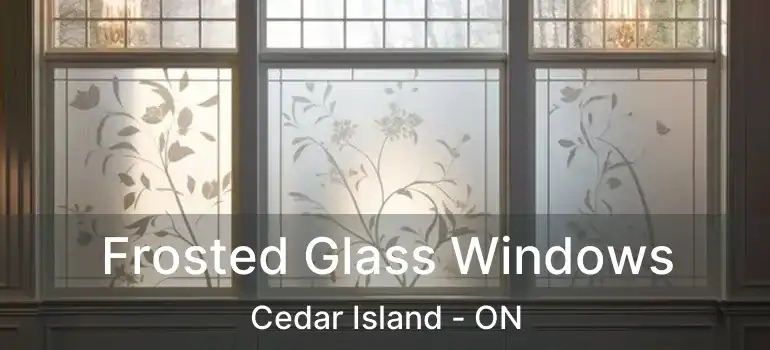  Frosted Glass Windows Cedar Island - ON
