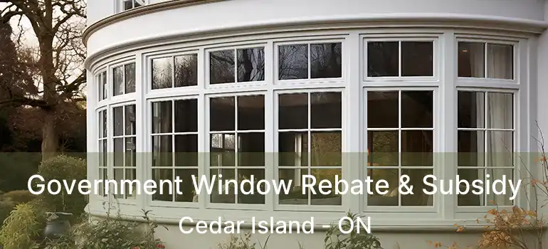  Government Window Rebate & Subsidy Cedar Island - ON