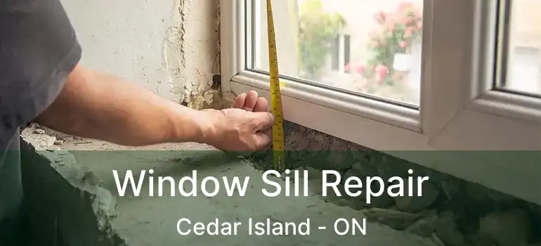 Window Sill Repair Cedar Island - ON